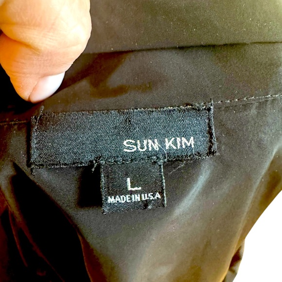 Sun Kim Lightweight Black Mid-length  Jacket. Size L. VGUC - Picture 7 of 11